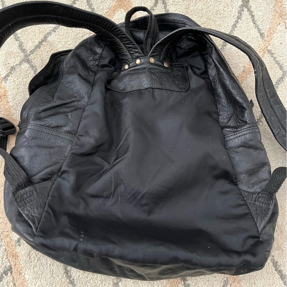 Black Wilsons Leather Backpack - image 2